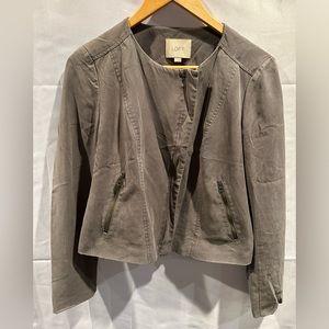 FREE SHIP! Ann Taylor LOFT Lyocell Moto Jacket